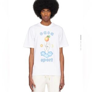 White Casablanca T-Shirt with Casa Sport Design